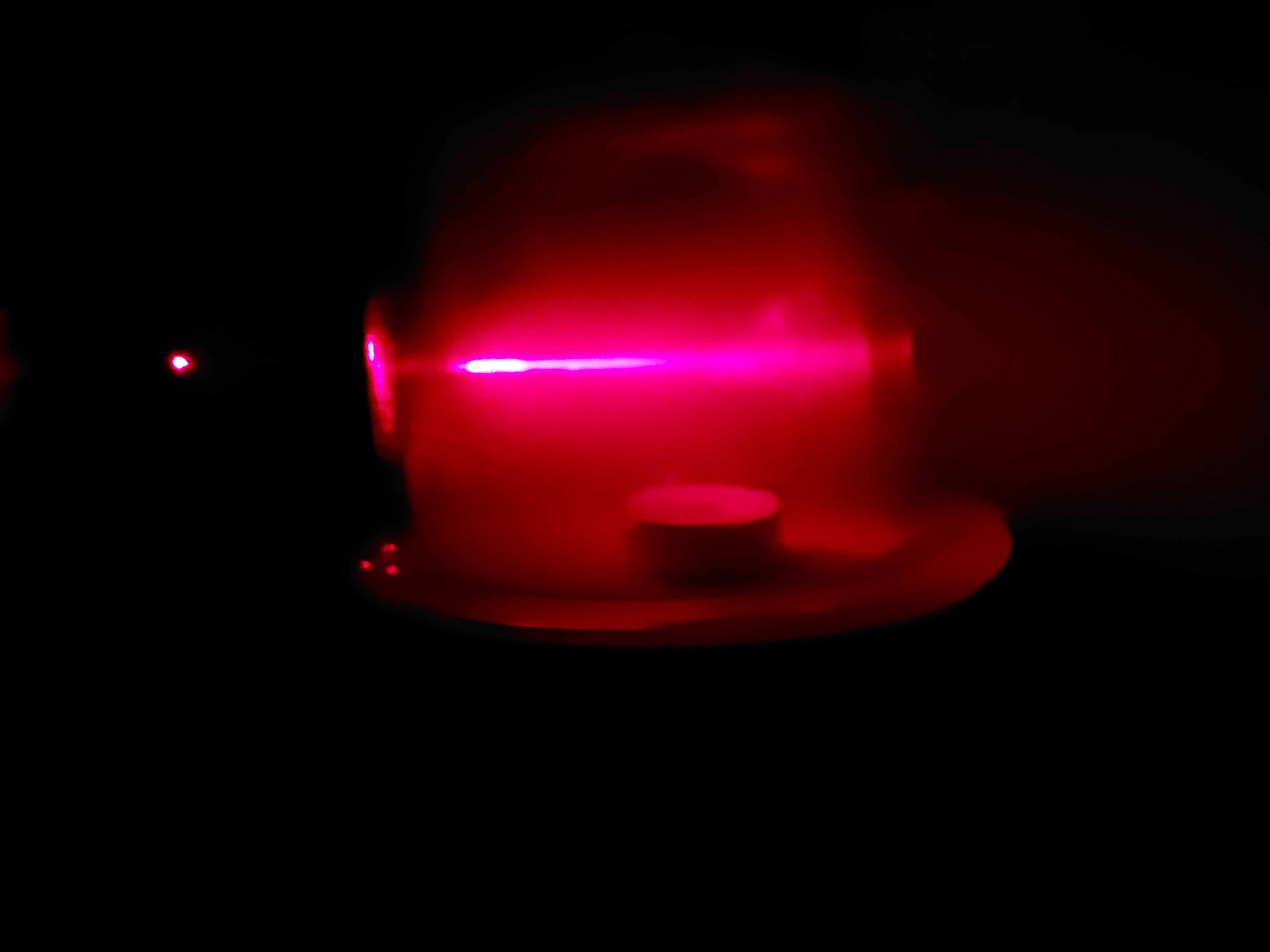 A demonstration experiment with a laser